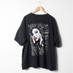 Selena Shirt Womens 3X Black Band Tee